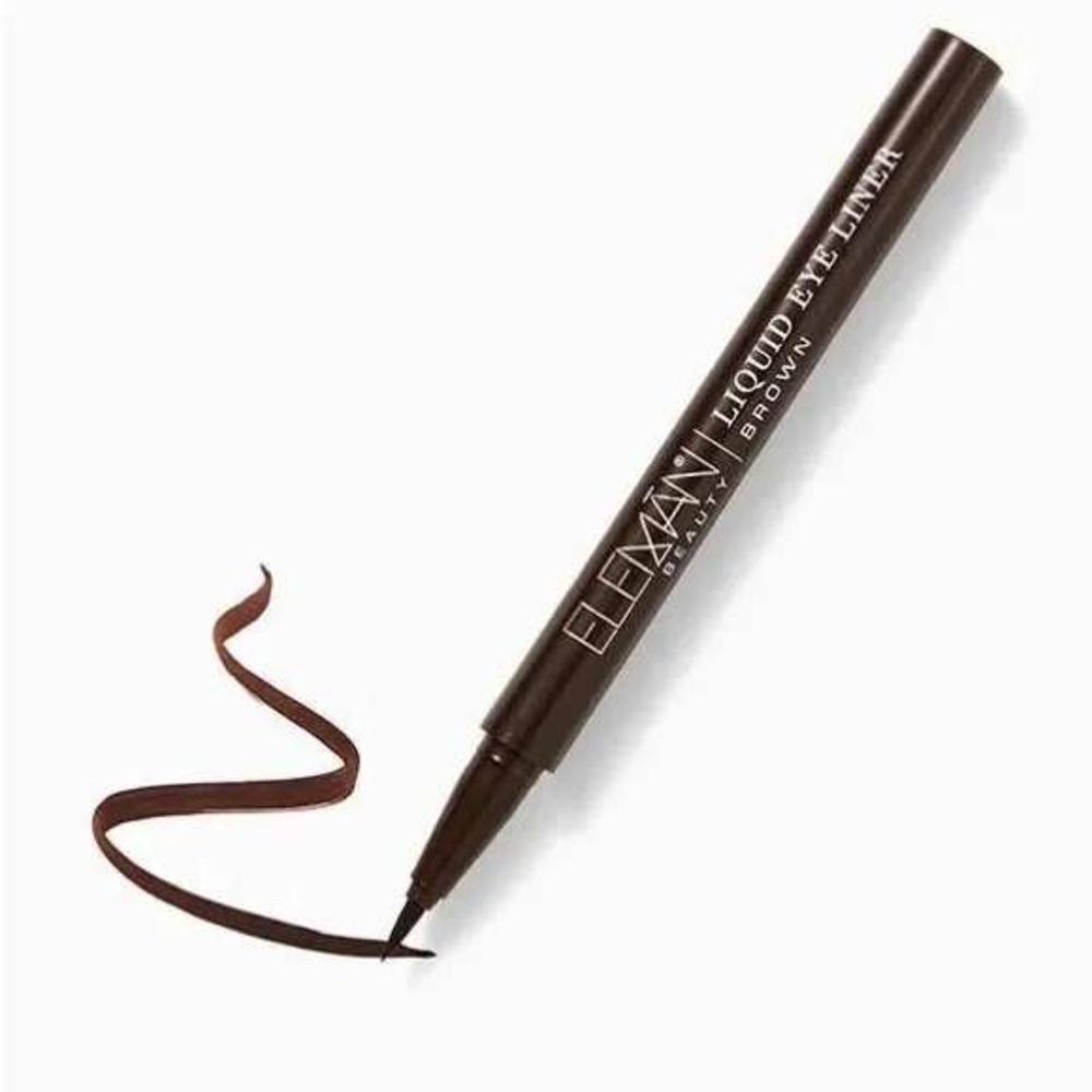 Eleman Beauty Liquid Eye Liner Brown Precision Tip Smooth Application‎